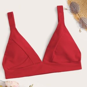 red bikini top